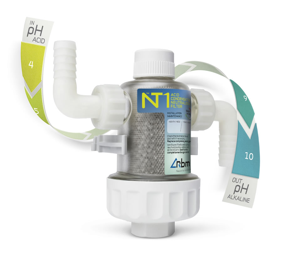 Filtro neutralizzatore di condensa acida NT1 di RBM