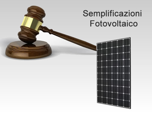 semplificazioni per impianti fotovoltaici