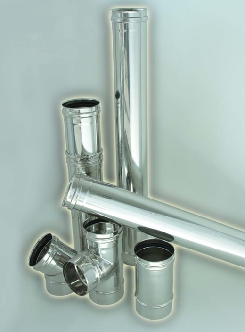 canna fumaria monoparete acciaio inox 316