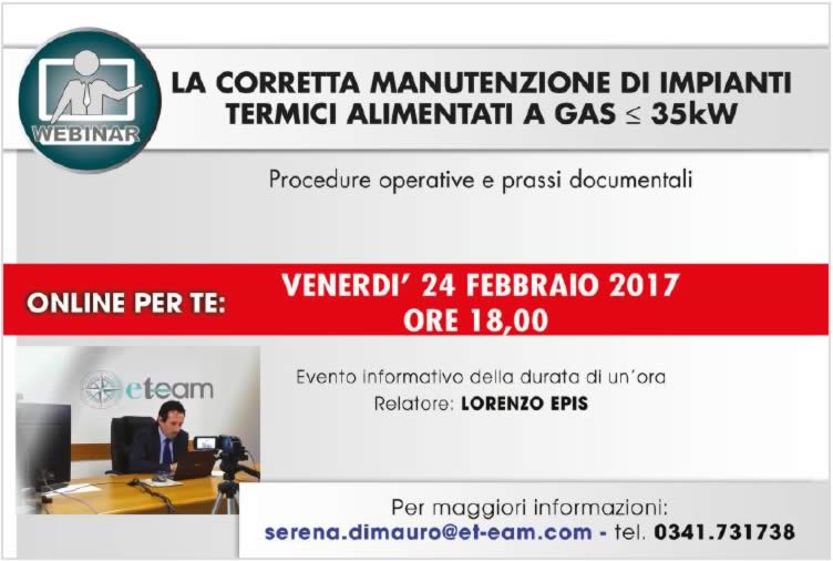 Seminario manutenzione impianti termici